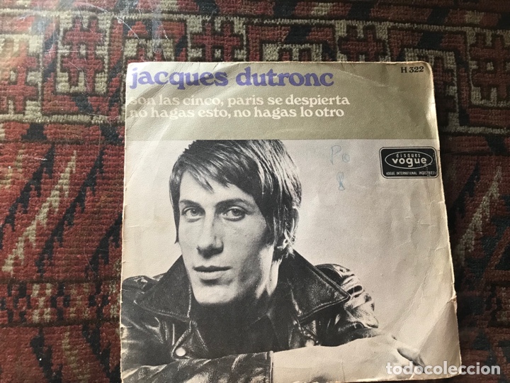 Discos de vinilo: Jacques Dutronc. Son las cinco, Par&iacute;s se despierta. - Foto 1