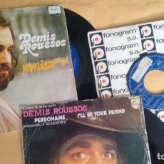 Discos de vinilo: LOTE DE 3 SINGLES (VINILO) DE DEMIS ROUSSOS