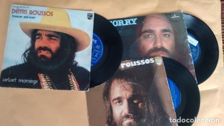 Discos de vinilo: LOTE DE 3 SINGLES ( VINILO) DE DEMIS ROUSSOS - Foto 1