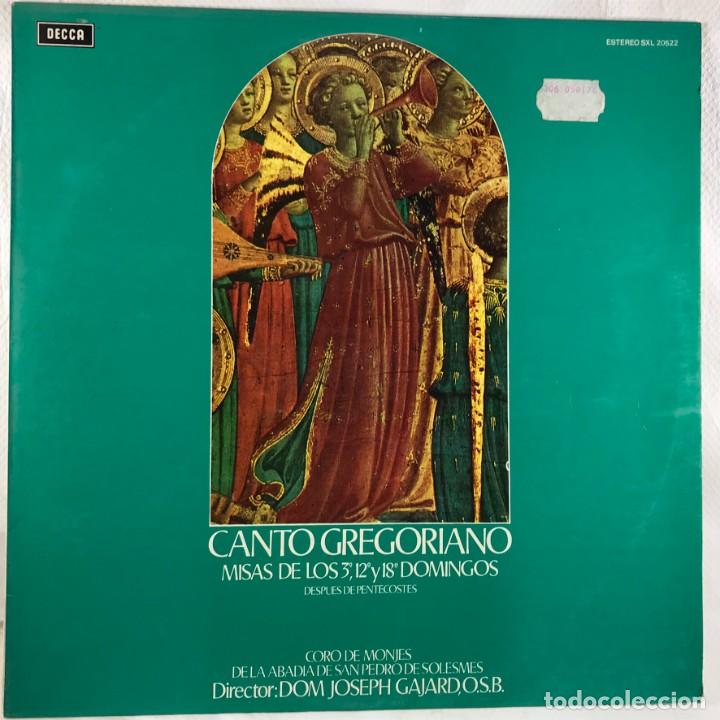 Discos de vinilo: Ch&oelig;ur Des Moines De L'Abbaye Saint-Pierre De Solesmes - Les Messes Des Dimanches Apres La Pentecote