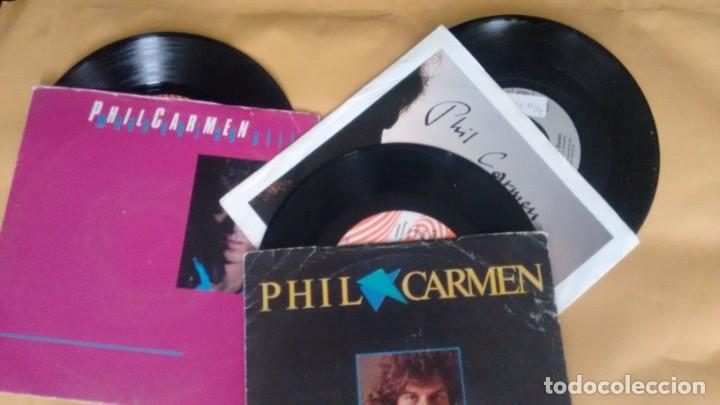 Discos de vinilo: LOTE DE 3 SINGLES (VINILO) DE PHIL CARMEN - Foto 1