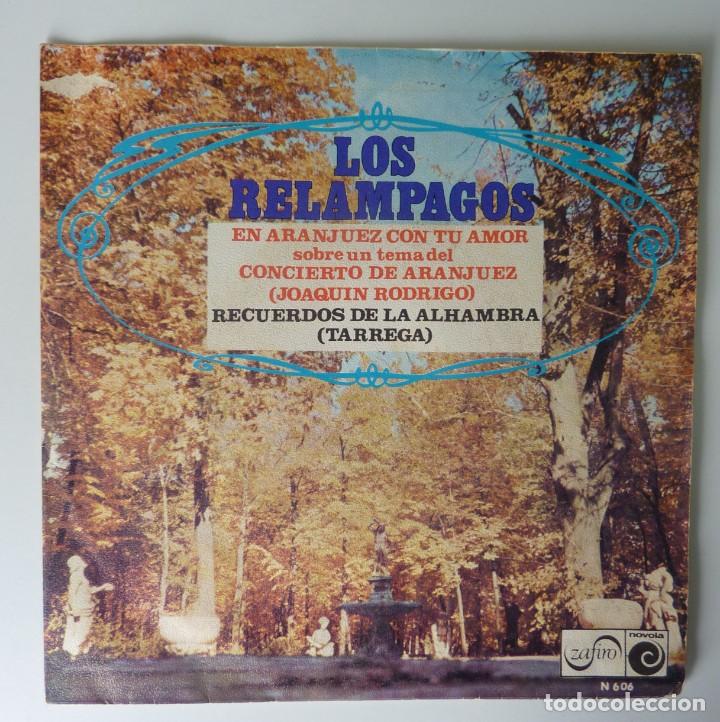 Discos de vinilo: LOS RELAMPAGOS // EN ARANJUEZ CON TU AMOR // 1968 // SINGLE - Foto 1