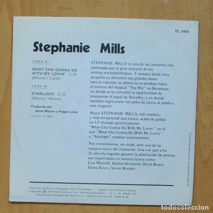 Discos de vinilo: STEPHANIE MILLS - WHATCHA GONNA DO - SINGLE - Foto 2
