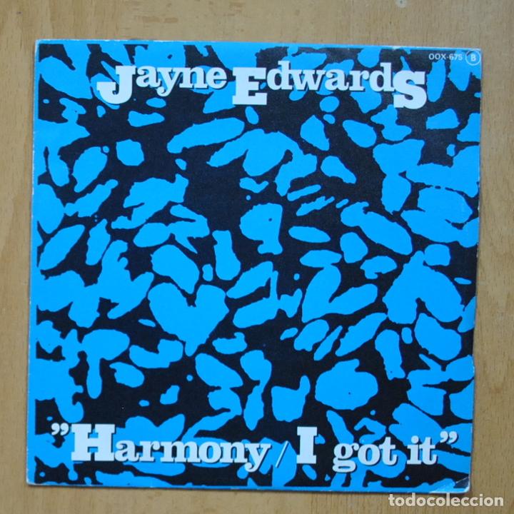 Discos de vinilo: JAYNE EDWARDS - HARMONY / I GOT IT - SINGLE - Foto 1
