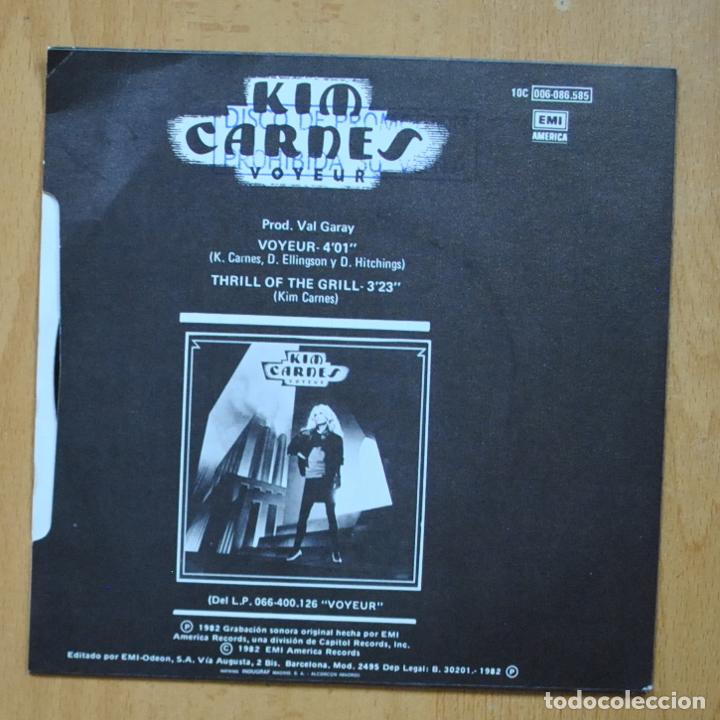 Discos de vinilo: KIM CARNES - VOYEUR - SINGLE - Foto 2