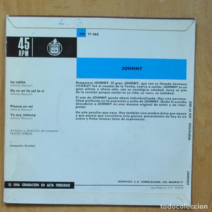 Discos de vinilo: JOHNNY - LA CAJITA + 3 - EP - Foto 2