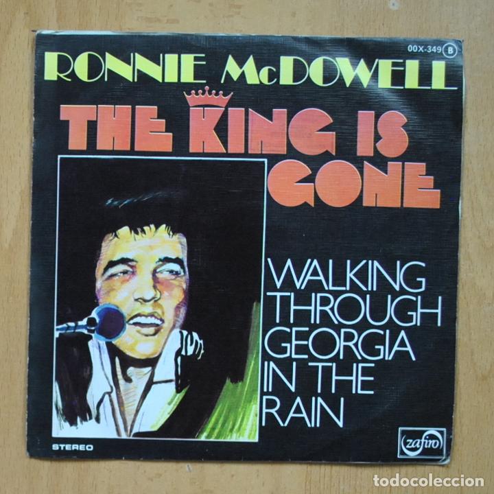 Discos de vinilo: RONNIE MCDOWELL - THE KING IS GONE - SINGLE - Foto 1