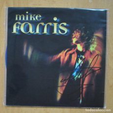 Discos de vinilo: MIKE FARRIS - TIME TO BURN / AS I WALK - VINILO AZUL SINGLE. Lote 341703123