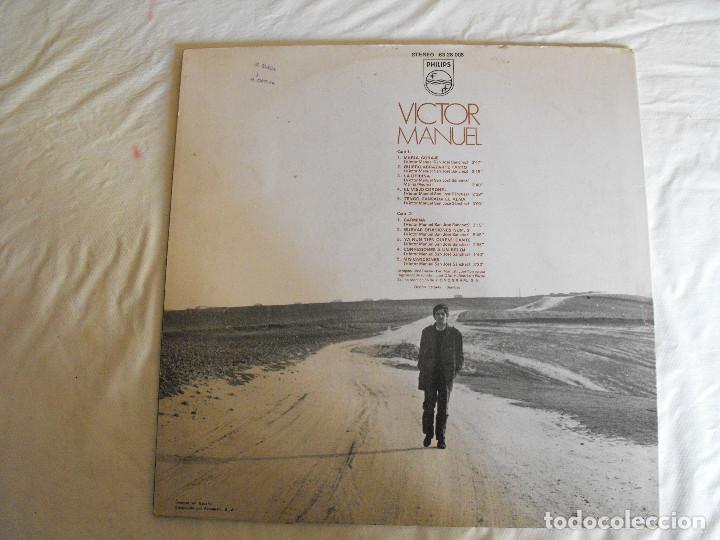 Discos de vinilo: Victor Manuel. Mar&iacute;a Coraje y otras. - Foto 3