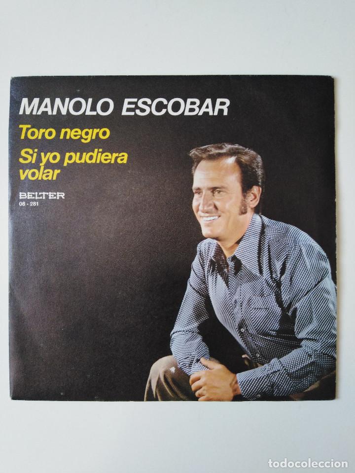 Discos de vinilo: single Manolo Escobar. Toro Negro. Belter - Foto 1