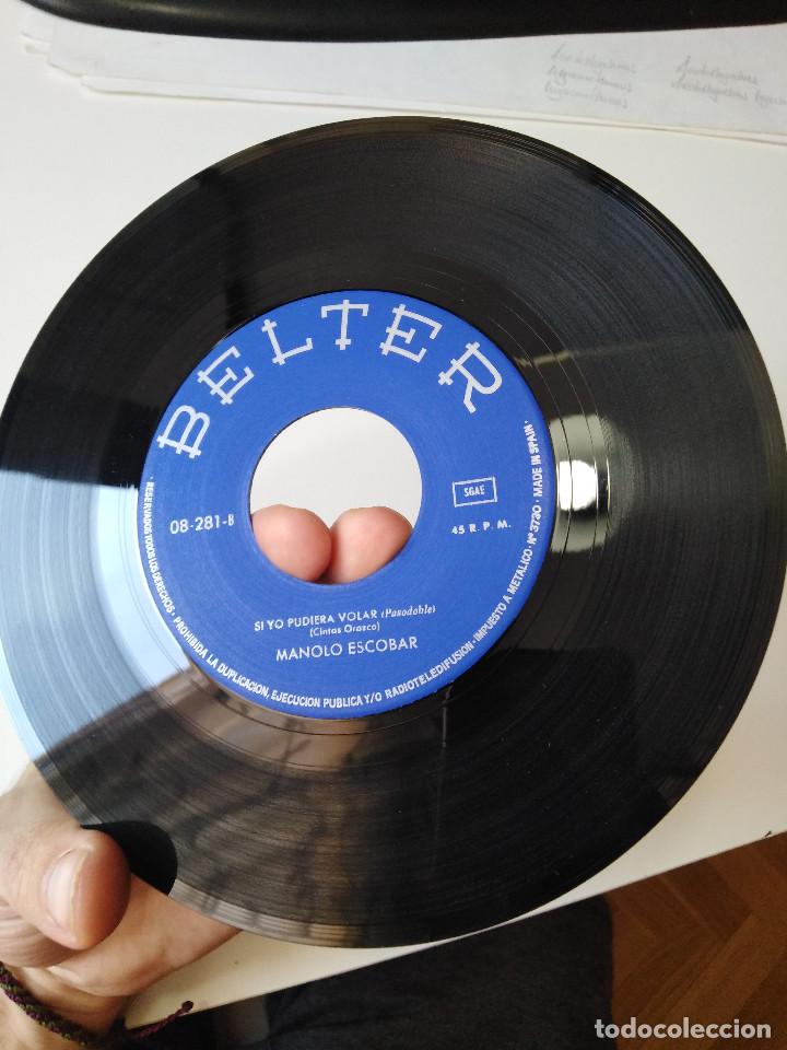 Discos de vinilo: single Manolo Escobar. Toro Negro. Belter - Foto 4