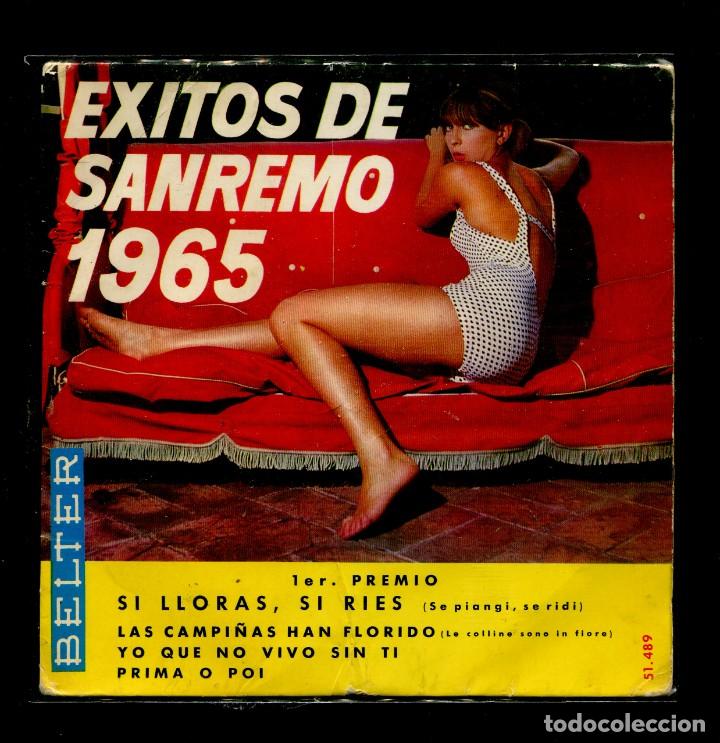 Discos de vinilo: exitos san remo 1965. belter ep . raro disco - Foto 1