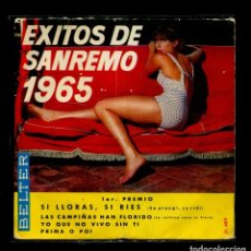 Discos de vinilo: EXITOS SAN REMO 1965. BELTER EP . RARO DISCO