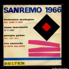 Discos de vinilo: SAN REMO 1966. BELTER EP.1966
