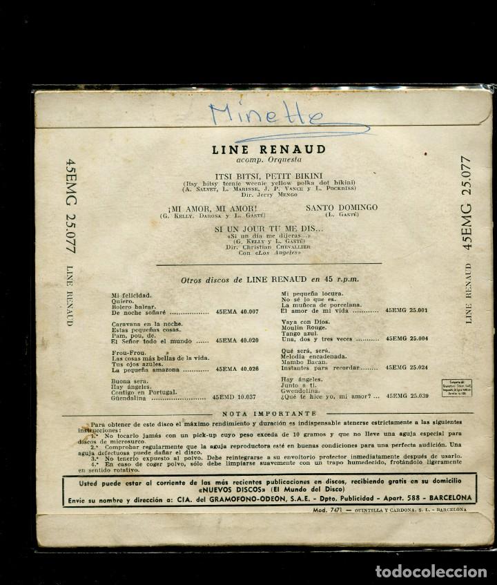 Discos de vinilo: C- line renaud. bikini. pathe 1958 ep - Foto 2