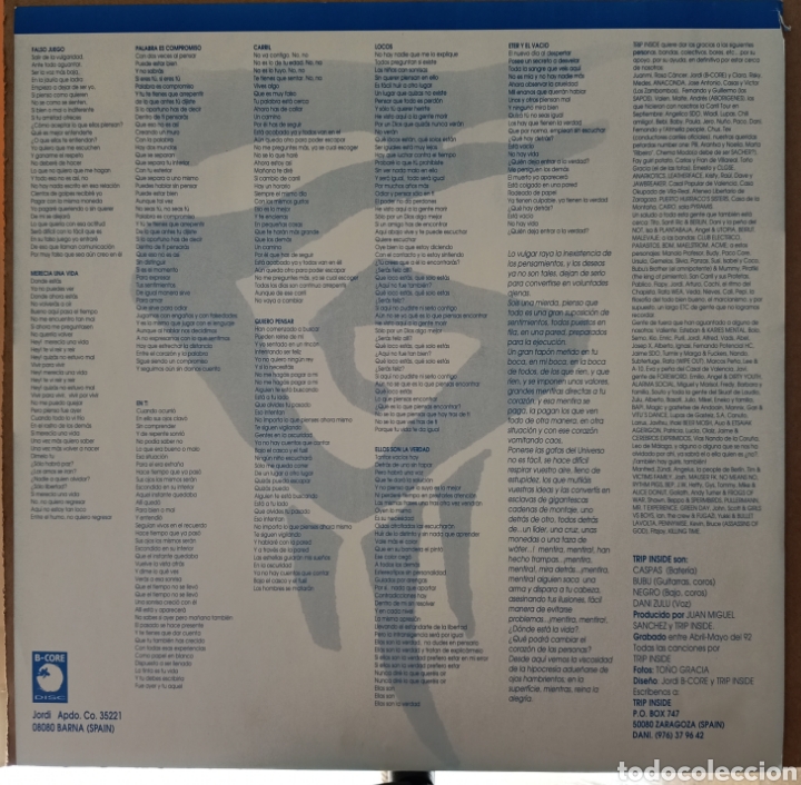 Discos de vinilo: LP Vinilo - Trip Inside - Trip Inside - 1992 BCore - Spain - Hardcore - Foto 4