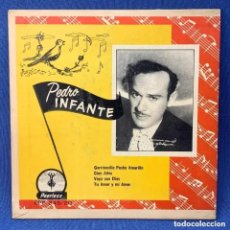 Discos de vinilo: EP PEDRO INFANTE - GORRIONCILLO PECHO AMARILLO , CIEN AÑOS , VAYA CON DIOS - MÉXICO - AÑOS 1960. Lote 341841278