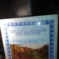 Discos de vinilo: CONCIERTOS BARROCOS PARA TROMPETA. FECHA 1974. Lote 341864983