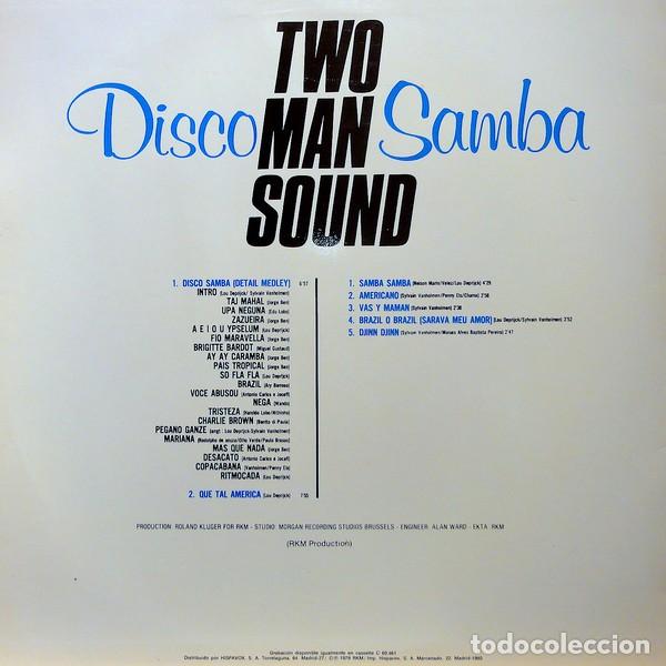 Discos de vinilo: Two Man Sound &lrm;&ndash; Disco Samba (Versi&oacute;n Integra) - Foto 2