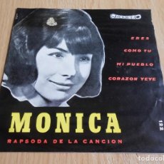Discos de vinilo: MONICA - RAPSODA DE LA CANCION, EP, ERES + 3, AÑO 1966. Lote 341888353