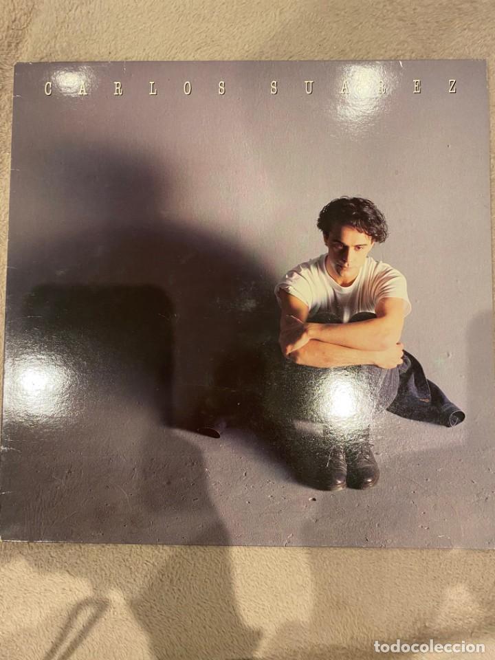 Discos de vinilo: CARLOS SUAREZ - SOLA EN LA CATEDRAL LP 1989 - Foto 1