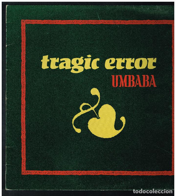 Discos de vinilo: TRAGIC ERROR - UMBABA - MAXI SINGLE - SOLO PORTADA, SIN VINILO - Foto 1