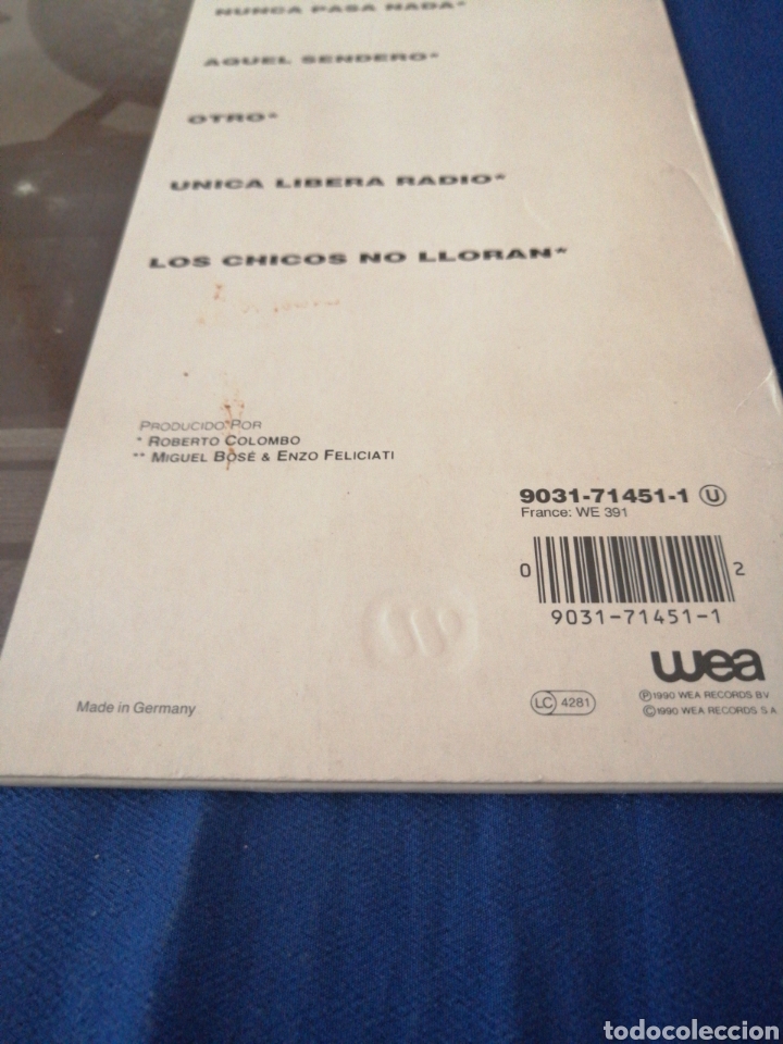 Discos de vinilo: MIGUEL BOSE - LOS CHICOS NO LLORAN - Foto 3
