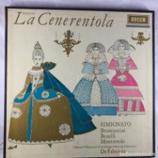 Discos de vinilo: ROSSINI-SIMIONATO-BRUSCANTINI- DE FABRITIIS – LA CENERENTOLA - 3 X VINYL, LP, ALBUM BOX SET - SPAIN. Lote 342014803