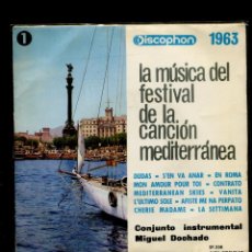 Discos de vinilo: C- FESTIVAL DE LA CANCION MEDITERRANEA 1963. EP DISCOPHON