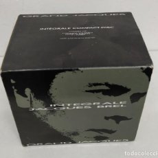 Discos de vinilo: JACQUES BREL INTÉGRALE GRAND JACQUES CAJA 10-CD FRANCIA 1988 + LIBRETO. Lote 342071148