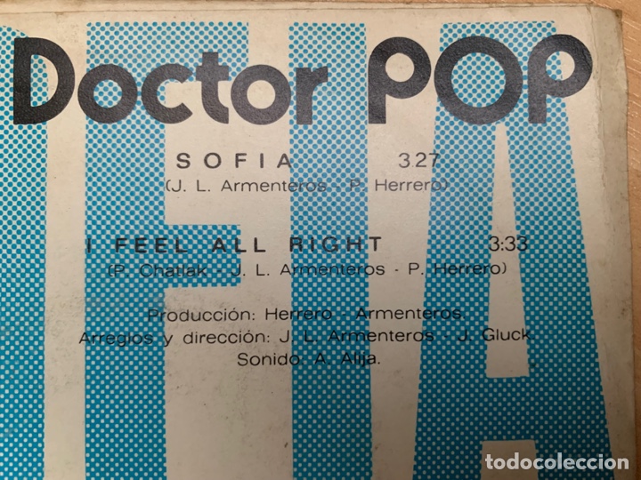 Discos de vinilo: Single censurado en 1975 &lsquo;Sof&iacute;a&rsquo; de Doctor Pop - Foto 4