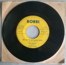 Discos de vinilo: BOB FISCHER & THE STRING KINGS. LAST TIME/ LAST OF THE BIGGEST FOOLS. ROBBI; USA 1963 SINGLE. Lote 342126263
