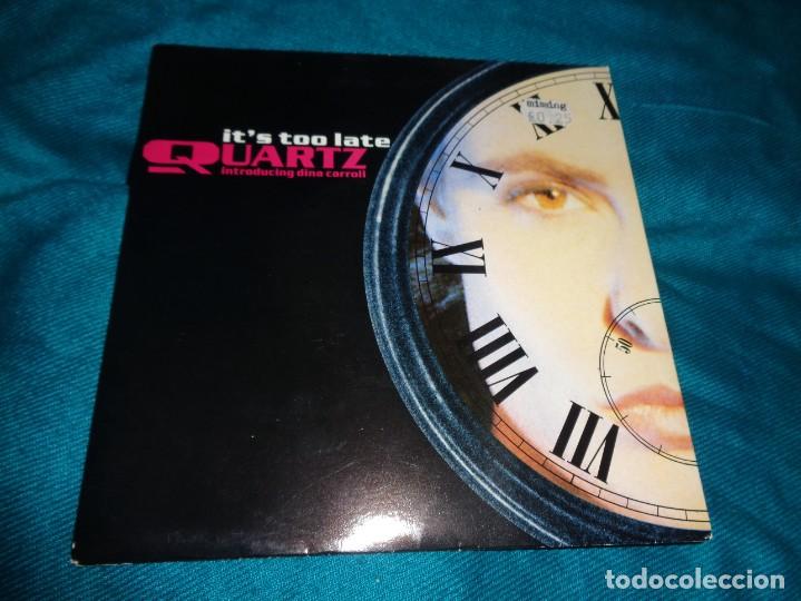 Discos de vinilo: QUARTZ. IT&acute;S TOO LATE / OBSESSION. MERCURY, 1981. IMPECABLE - Foto 1