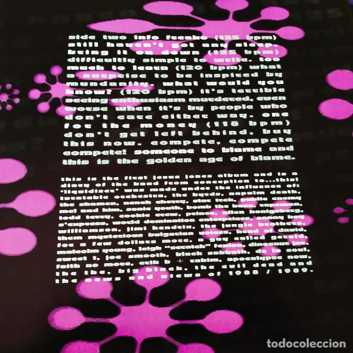 Discos de vinilo: JESUS JONES - LIQUIDIZER- UK LP 1989 + INSERT. - Foto 3