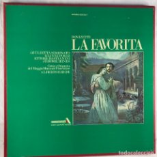 Discos de vinilo: DONIZETTI, SIMIONATO, POGGI - EREDE – LA FAVORITA - 3 X VINYL, LP BOX SET - SPAIN. Lote 342412673