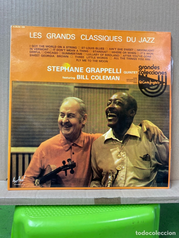 Discos de vinilo: 2xLP ST&Eacute;PHANE GRAPPELLI feat. BILL COLEMAN. LES GRANDS CLASSIQUES DU JAZZ (Gatefold) - Foto 1