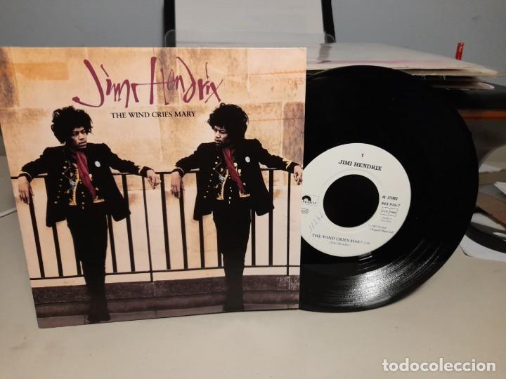 Discos de vinilo: SG JIMI HENDRIX : THE WIND CRIES MARY - Foto 1