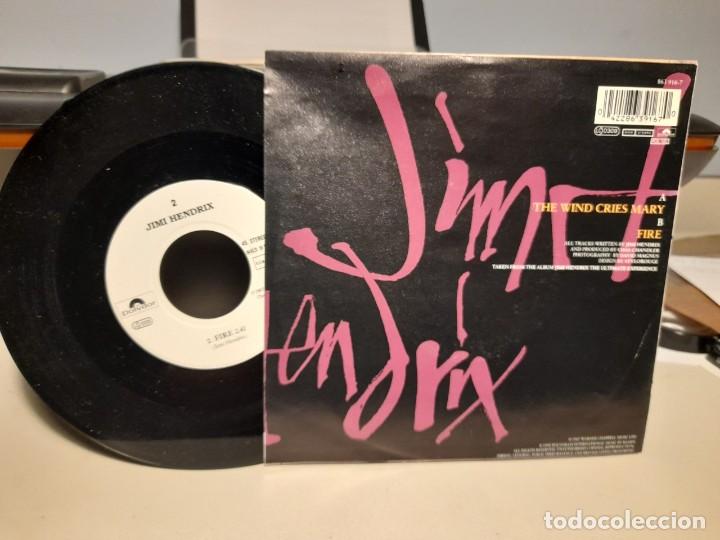Discos de vinilo: SG JIMI HENDRIX : THE WIND CRIES MARY - Foto 2