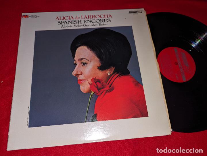 Discos de vinil: ALICIA LARROCHA Spanish encores. ALBENIZ+SOLER+GRANADOS+TURINA LP 1976 London USA US
