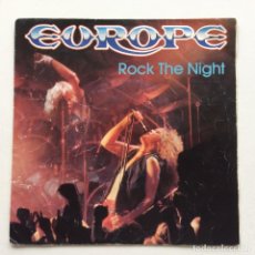 Discos de vinilo: EUROPE – ROCK THE NIGHT /SEVEN DOORS HOTEL (NEW VERSION) , SCANDINAVIA 1985 EPIC. Lote 342438678