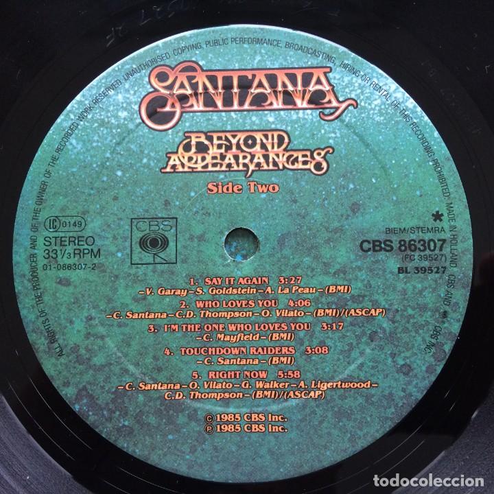 Discos de vinilo: Santana &lrm;&ndash; Beyond Appearances , Holanda 1985 CBS* - Foto 5