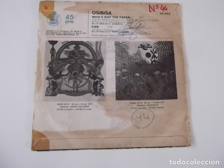 Discos de vinilo: OSIBISA - WHOS GOT THE PAPER / FIRE - Foto 2