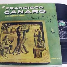 Discos de vinilo: FRANCISCO CANARO Y ORQUESTA-LP VOLUMEN 12. Lote 342456433
