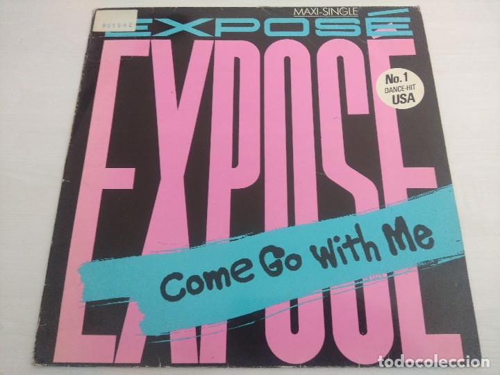 Discos de vinilo: EXPOSE/COME GO WITH ME/VINILO MAXI. - Foto 1