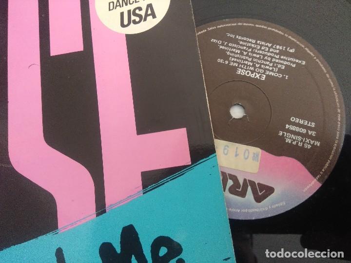 Discos de vinilo: EXPOSE/COME GO WITH ME/VINILO MAXI. - Foto 2