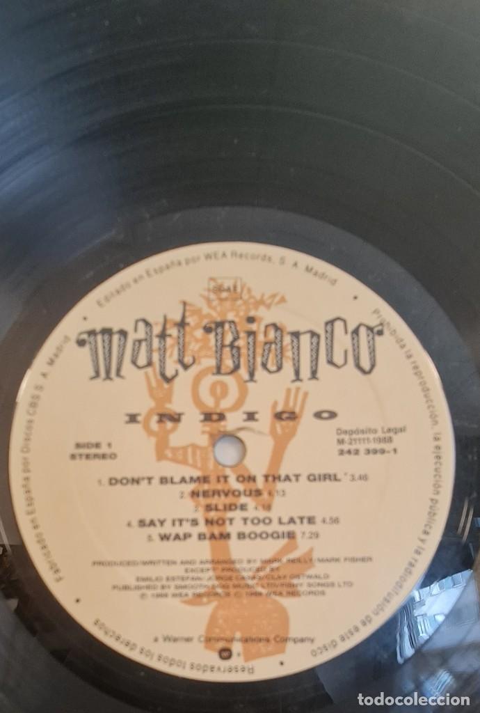 Discos de vinilo: Lp Matt Bianco Indigo - Foto 4