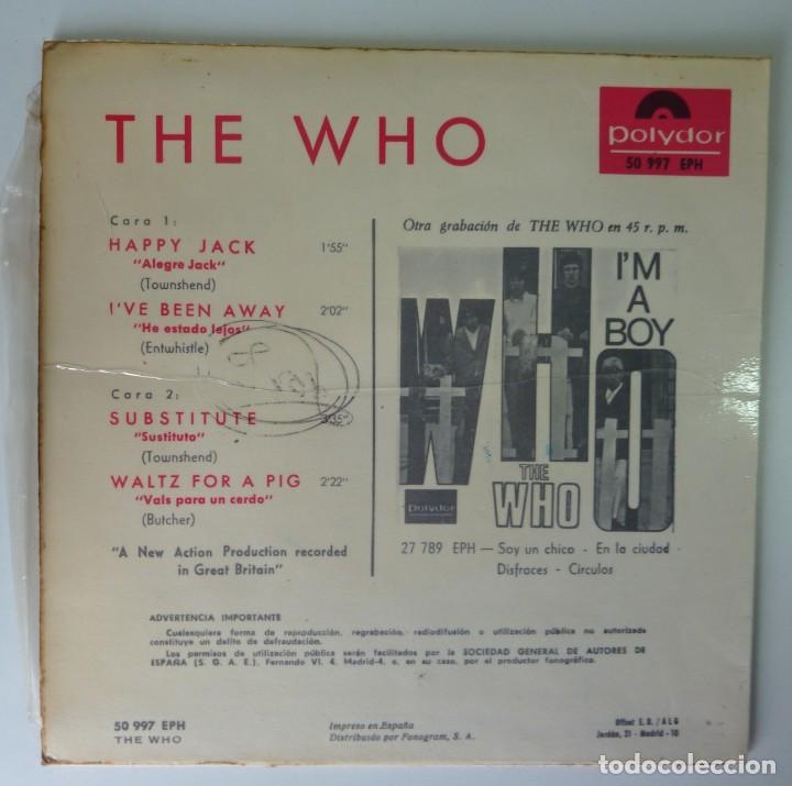 Discos de vinilo: THE WHO // HAPPY JACK+3 // 1967 // EP - Foto 2