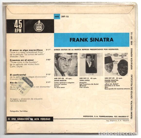 Discos de vinilo: Frank Sinatra - &Eacute;xitos de pel&iacute;culas - Foto 2