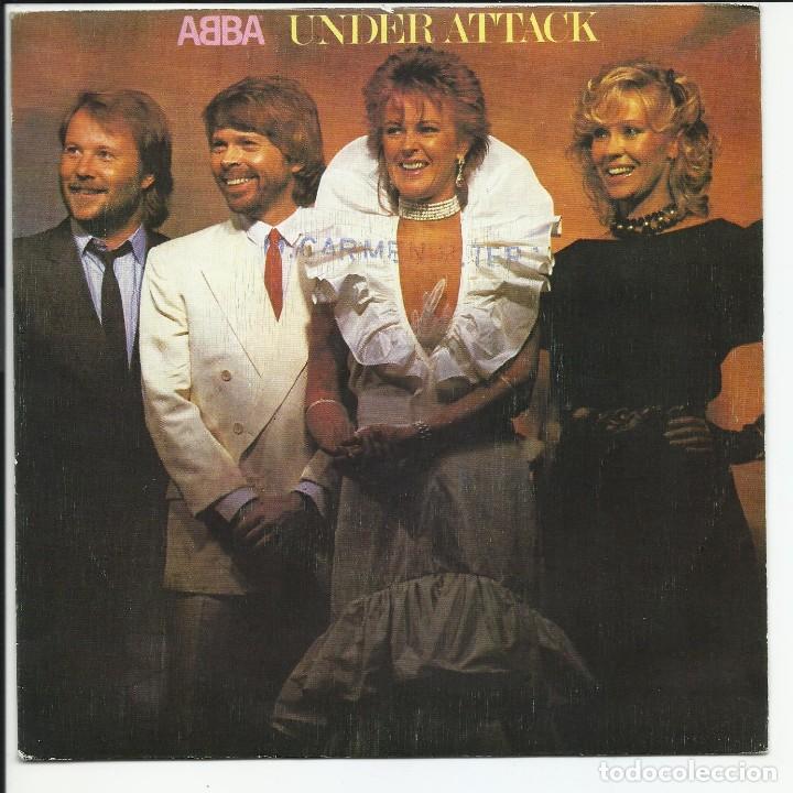 Discos de vinilo: ABBA.- Under Attack SG Epic EPC A-3235 ESPA&Ntilde;A 1983 PROMO
