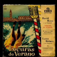 Discos de vinilo: C- DAVID ROSE. LEROY HOLMES. ORQUESTAS . LOCURAS DE VERANO. EP MGM
